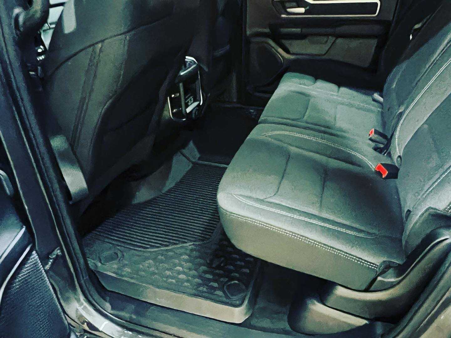 Interior of a Ram truck that has been cleaned by us
